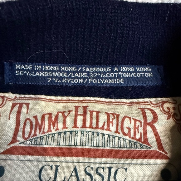 Vintage Tommy Hilfiger Classic Surplus Style Lambs Wool Aztec Medium Rare - Picture 8 of 9